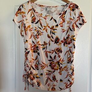 White House Black Market Floral Print Blouse